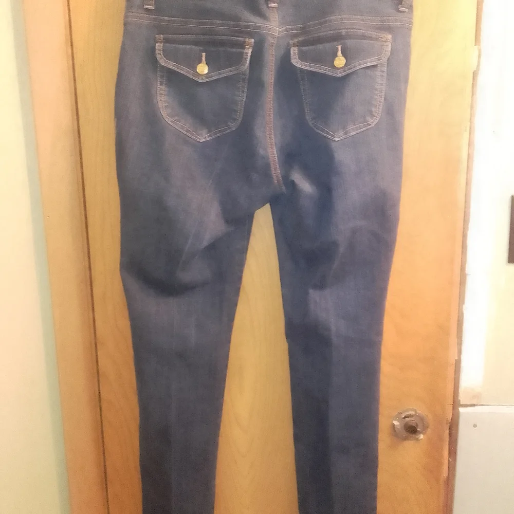 South Pole Y2K  Blue Skinny Jeans with‎ Embellished Logo
